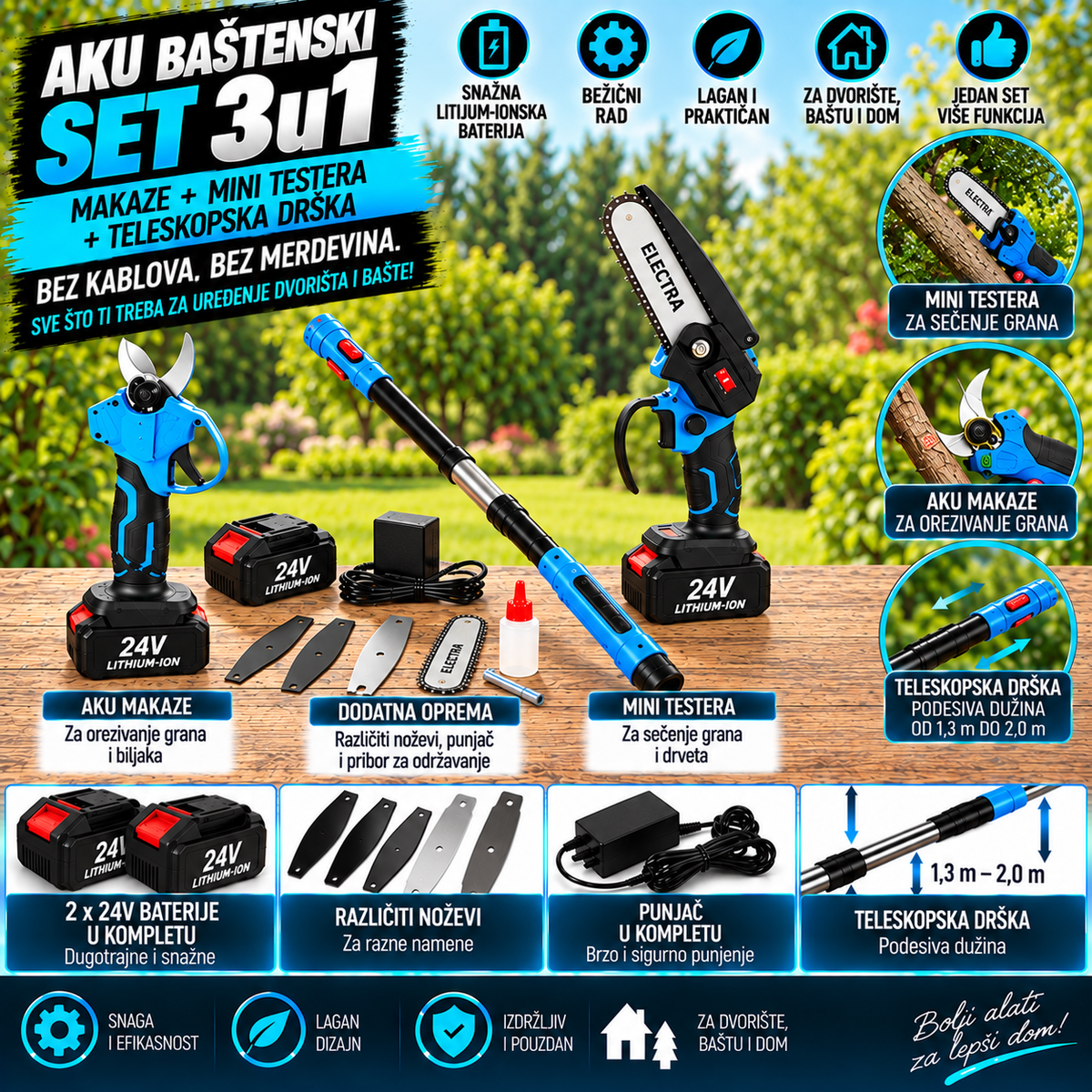 AKU BAŠTENSKI SET 3U1