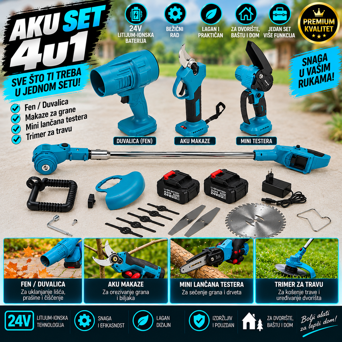 AKU BAŠTENSKI SET 4U1