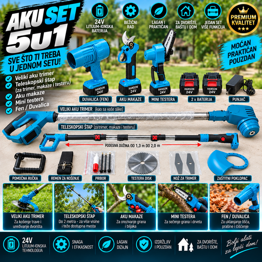 AKU BAŠTENSKI SET 5U1