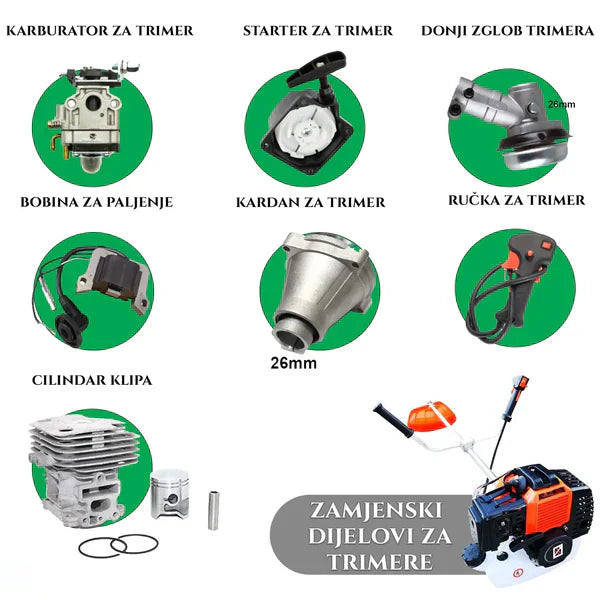 ZAMENSKI DELOVI ZA TRIMER