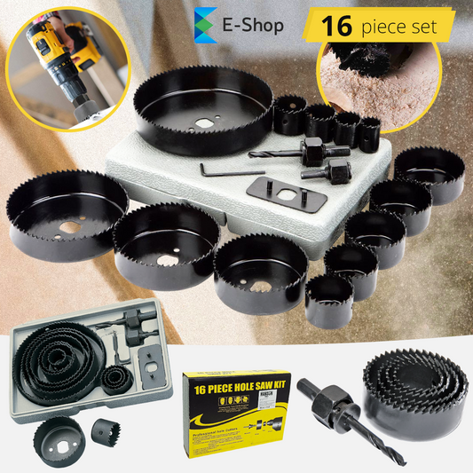 16-DELNI SET KRUNA ZA BUŠENJE DRVETA I PLASTIKE