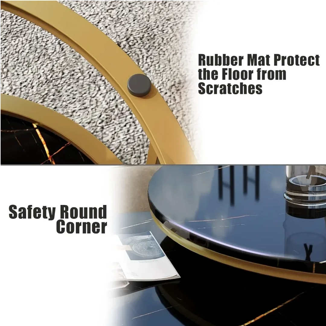 STOLIĆI ZA KAFU IMITACIJA MERMERA "INSTYLE" -2 KOMADA