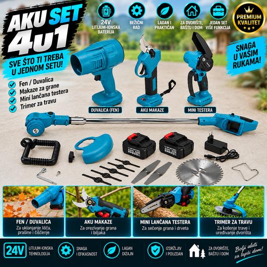 AKU BAŠTENSKI SET 4U1