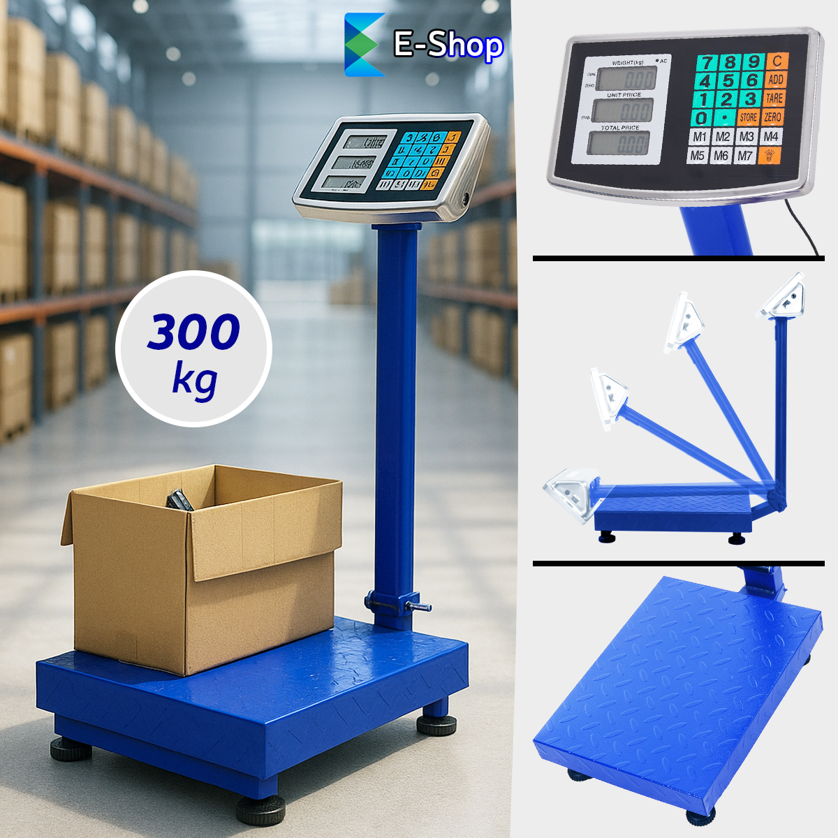 INDUSTRIJSKA DIGITALNA VAGA DO 300 KG