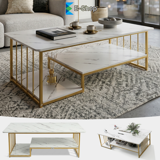 MODERNI STO ZA DNEVNI BORAVAK IMITACIJA MERMERA-"FLORENCE"