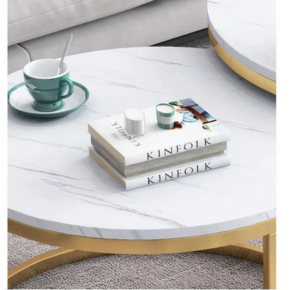 STOLIĆI ZA KAFU IMITACIJA MERMERA "INSTYLE" -2 KOMADA